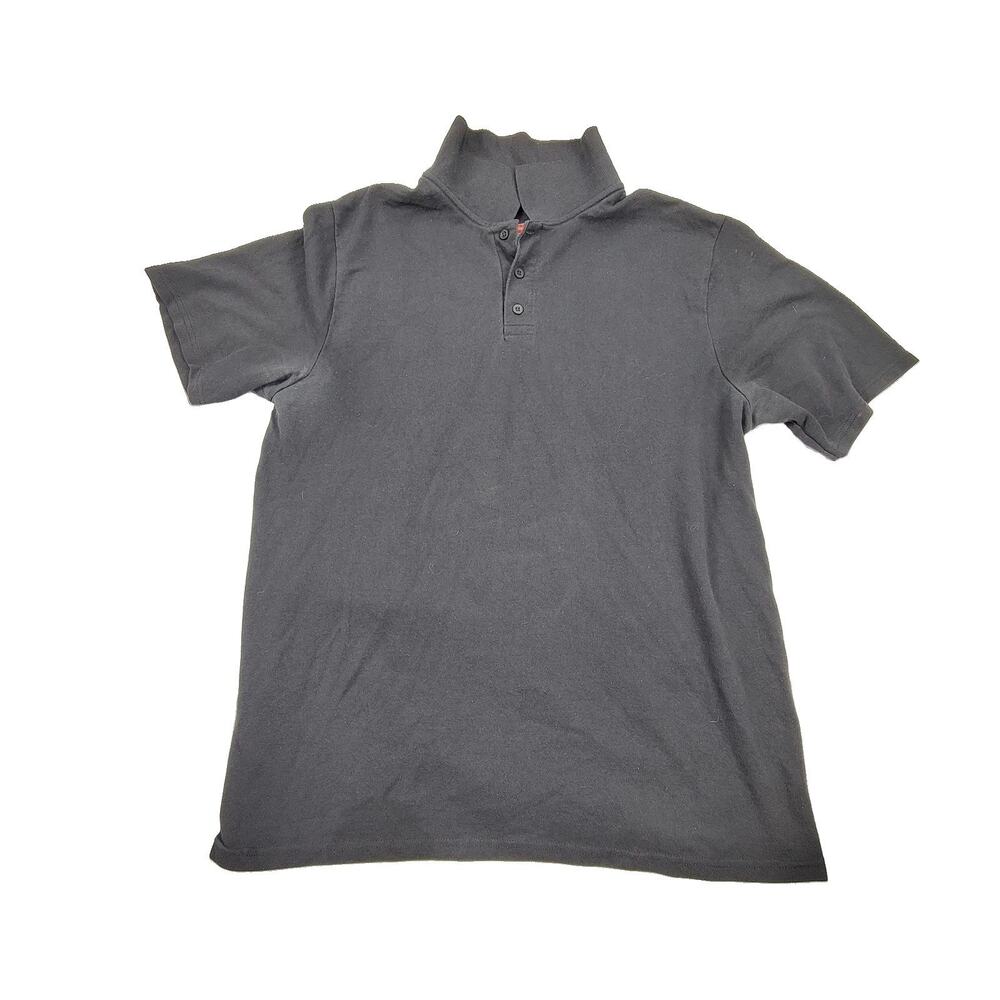 Hanes X-Temp FreshIQ Polo Shirt Mens Large Gray Tagless Cotton Blend Casual